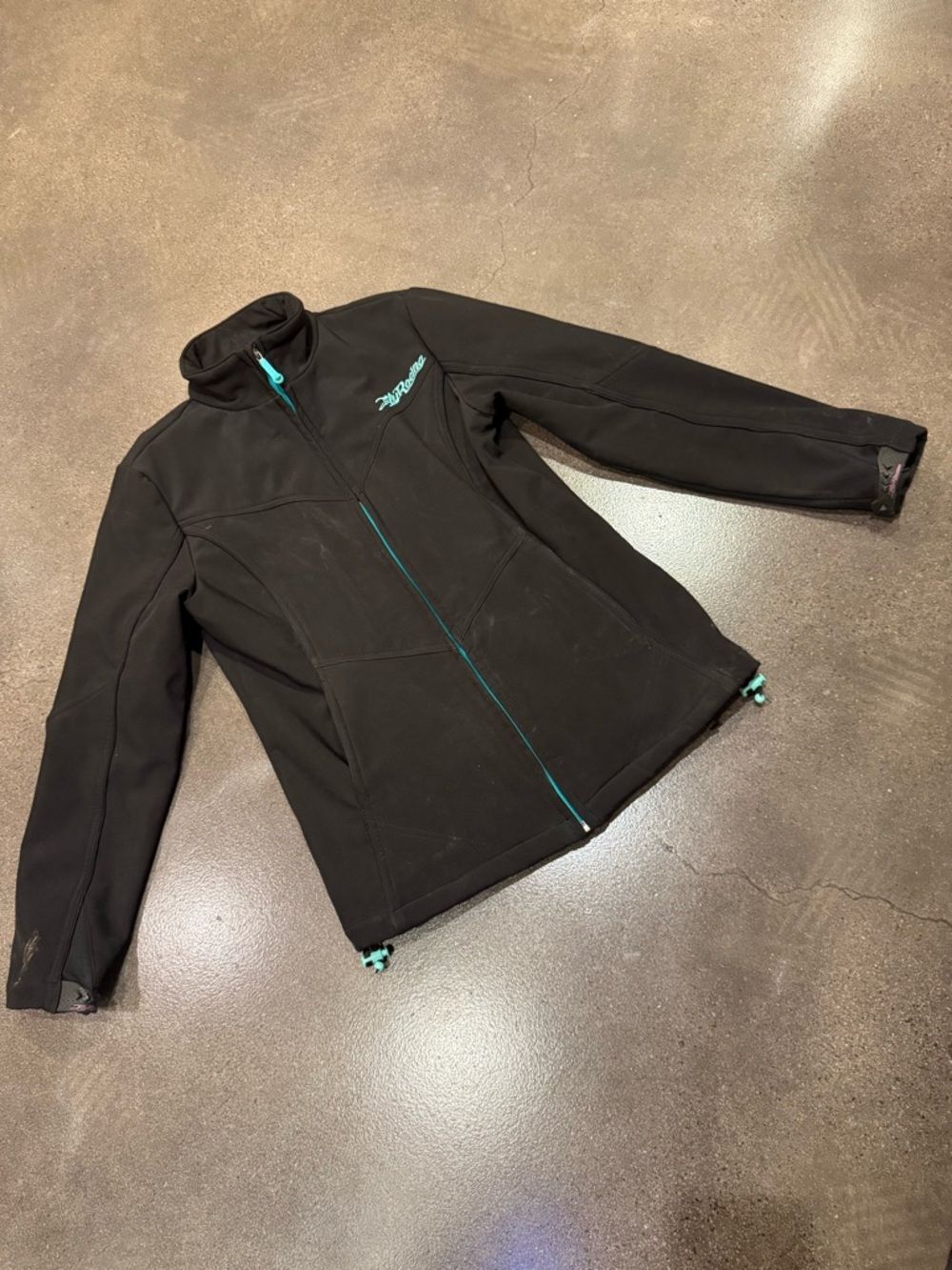 Womens Black Ski Jacket with Teal Accents Fly Racing